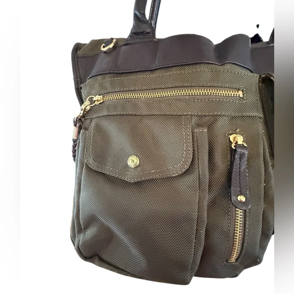 JPK Paris 75 Green and Black Messenger Bag